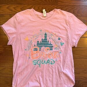 Disney Women’s Bride Squad Canvas t-shirt size medium